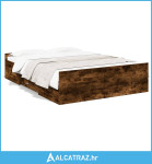 Okvir kreveta s ladicama boja hrasta 140x190 cm - NOVO