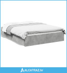 Okvir kreveta s ladicama siva boja betona 140x190 cm drveni - NOVO