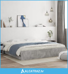 Okvir kreveta s ladicama siva boja betona 180x200 cm drveni - NOVO