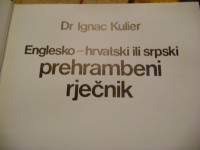 Prehrambeni rječnik Englesko-hrvatski Dr Ignac Kulier