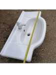 Lavandin , umivaonik lavabo sa pipom širine 88 x 47 - 36 cm