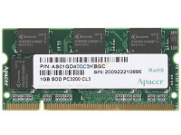 1GB Apacer SOD PC3200 CL3 AS01GD400C3KBGC 400mhz DDR SODIMM