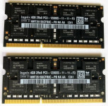 2x4GB(8GB) hynix 2Rx8 PC3-12800S HMT351S6CFR8C-PB 1600mhz DDR3 SODIMM