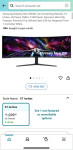 Samsung Odyssey Neo G95NC Curved Gaming Monitor, 57 Inches,