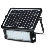 Solarni LED reflektor sa PIR senzorom 4000K crni