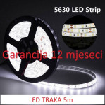 LED TRAKA COOL WHITE HLADNO BIJELA 5m 12V 5630 5730 1,10€/m