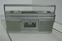 Vintage mini boombox radio JVC RC-S5L,radio radi super,adapter!