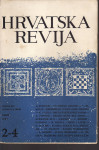 HRVATSKA REVIJA 2-4 1966. UREDNIK VINKO NIKOLIĆ