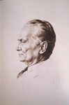 JOSIP BROZ TITO 1966 Božidar Jakac Reprodukcija Portret slika 30x45cm