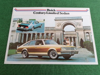 ORIGINALNI PROSPEKT BUICK CENTURY LIMITED SEDAN iz 1970ih god BROCHURE