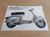 ORIGINALNI PROSPEKT NUOVA VESPA SPRINT VELOCE 150 iz 1969 god BROCHURE