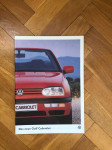 ORIGINALNI PROSPEKT VOLKSWAGEN GOLF CABRIOLET