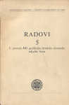 Radovi Instituta za hrvatsku povijest br. 5 seljačka buna