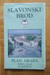 Slavonski Brod plan grada s popisom ulica 1986.