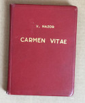 VLADIMIR NAZOR, CARMEN VITAE, ZAGREB, 1922.