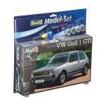 Maketa automobil VW Golf GTI - model set (Ljepilo, boje, kistovi)