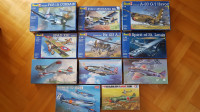 MAKETE  AVIONA  REVELL,  ACADEMY,  TAMIYA I  HASEGAWA - NOVO - 11 kom.