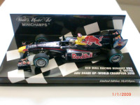 red bull vettel abu dhabi 2010 - minichamps 1/43