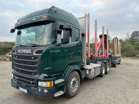 Scania r520 V8 sumar epsilon m120z prikolica Kafll