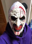 Halloween bloody clown maska