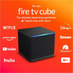 Amazon Fire TV Cube, Hands-free streaming device Wi-Fi 6E, 4k Ultra HD