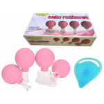 Cupping set za lice, 4 staklene čašice- Medical Direct