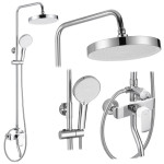 TUŠ SET REA BLOOM WHITE CHROME