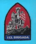 113 BRIGADA ŠIBENIK - HV stara vojna oznaka prišivka prišivak
