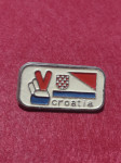 Domovinski rat - metalna štandovska oznaka Croatia