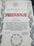 JNA - KNIN - ZADAR - lot od 7 dokumenata, priznanja, pohvale, diplome