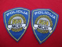 RH MUP - POLICIJA - dvije starije oznake