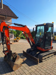 Bager Kubota U27-4  viličar valjak demper traktor kosilica 4x4