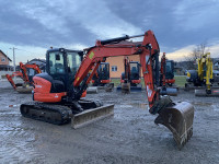 Kubota U48-4 2017., hidraulična brza spojka, 2 korpe