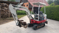 MINI BAGER Takeuchi TB 016 - 1650 KG - 3 ŽLICE - RAZŠIRLJIVO PODVOZJE