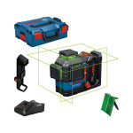 BOSCH križni laserski nivelir GLL 120-33 CG 18V 4,0Ah L-Boxx