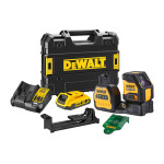 DEWALT križni laserski nivelir DCE088D1G18-QW 12/18V 2,0Ah kovčeg