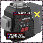 Parkside Performance X20V aku 3x3 križni laser PKLLP 3x360 A1 (NOVO)