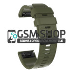 Silikonski remen za satove Garmin Fenix 3, 5X, 6X 26mm tamno zeleni