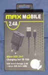 MaxMobile 2 u 1 - Zidni punjač + kabel Micro USB 2.4A