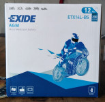 Akumulator za motocikl EXIDE ETX 14L-BS