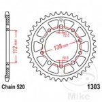 Lančanik stražnji 50Z/49Z HONDA YAMAHA 7580287 7585326 AKCIJA -30%