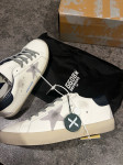 Golden Goose Super-Star White Royal Blue Grey Suede Patch