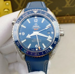 Clon Seamaster Planet Ocean 600M GMT 43.5mm VSF SS Blue Dial