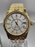 Clon Skydweller 336938 YG Best Edition White Dial on YG Bracelet 10A