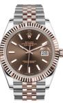 Rolex Datejust 41 New 2022 Brown Dial Rose Gold
