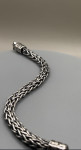 925 sterling silver double foxtail narukvica 7 mm rucni rad Novo