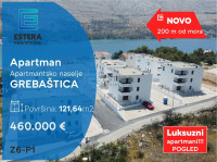 PRODAJA apartman Grebaštica 121,64 m2, 200 m od mora, 2 parkinga