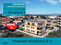 Stan PRODAJA novogradnja, Pakoštane, 70 m2, 3s, prizemlje, parking, vr