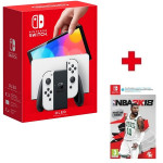 Nintendo Switch OLED igraća konzola bijela +NBA 2K18,novo u trgovini
