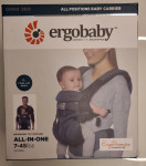 ERGOBABY OMNI 360 BABY CARRIER – MESH, siva,1.vlasnik,kratko koristena